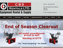 Tablet Screenshot of cbsrentals.ca